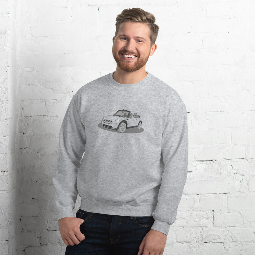 2005 Mini Cooper Convertible R52 Front Side Unisex Sweatshirt (2 Colors Available)