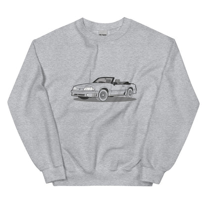 1989 Ford Mustang Convertible 5.0 Double Sided Unisex Sweatshirt