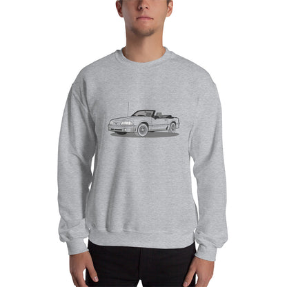 1989 Ford Mustang Convertible 5.0 Double Sided Unisex Sweatshirt