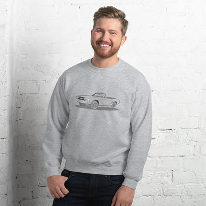  1967 Ford Mustang Convertible Double Sided Unisex Sweatshirt (2 Colors Available)