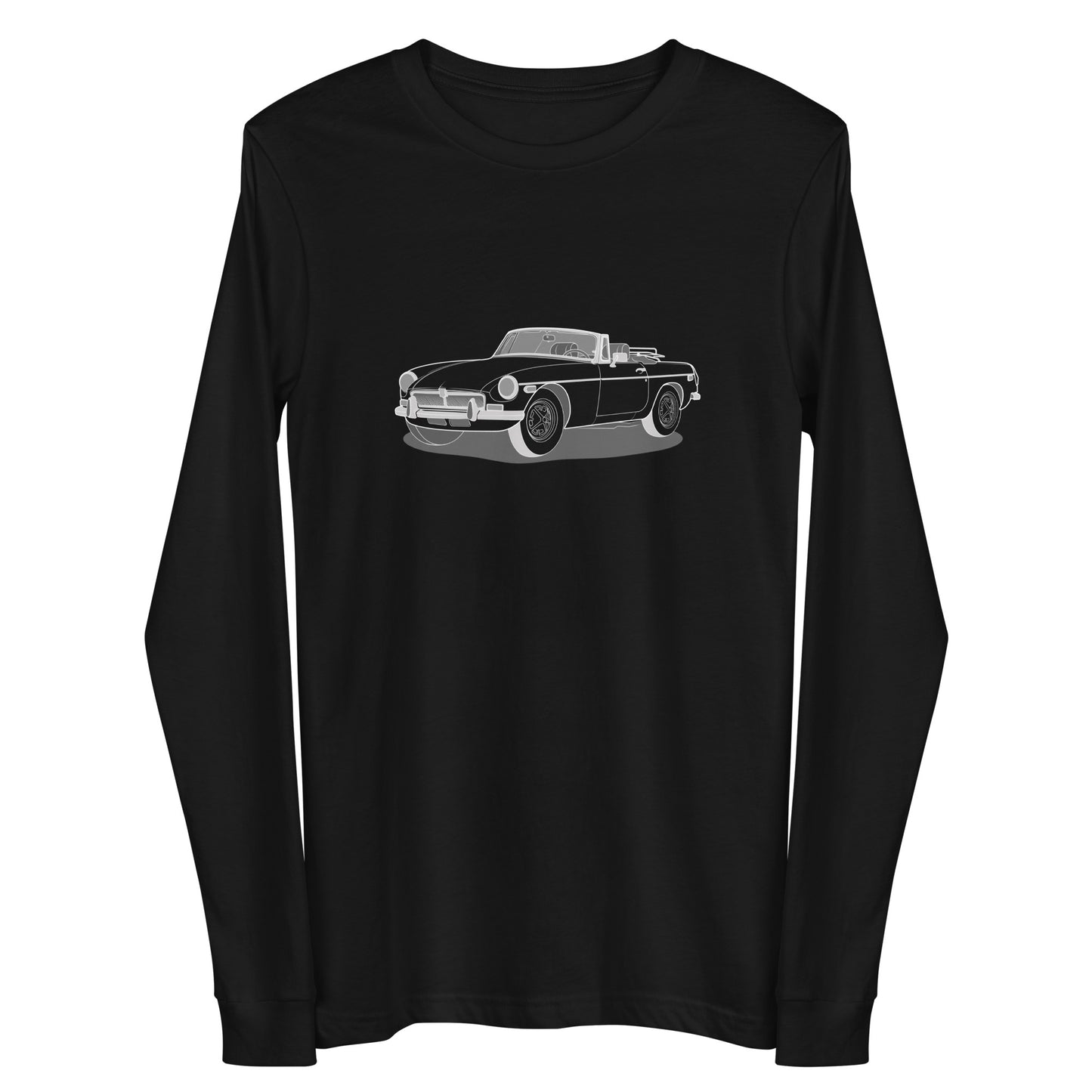 1973 MG B Premium Front Side Unisex Long-Sleeve Shirt (3 Colors Available)