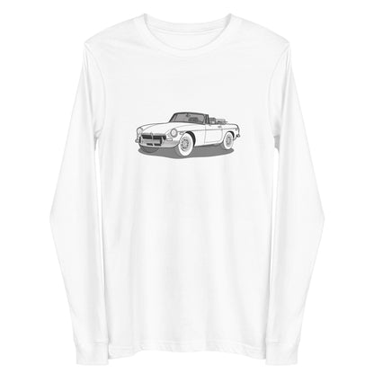 1973 MG B Premium Front Side Unisex Long-Sleeve Shirt (3 Colors Available)