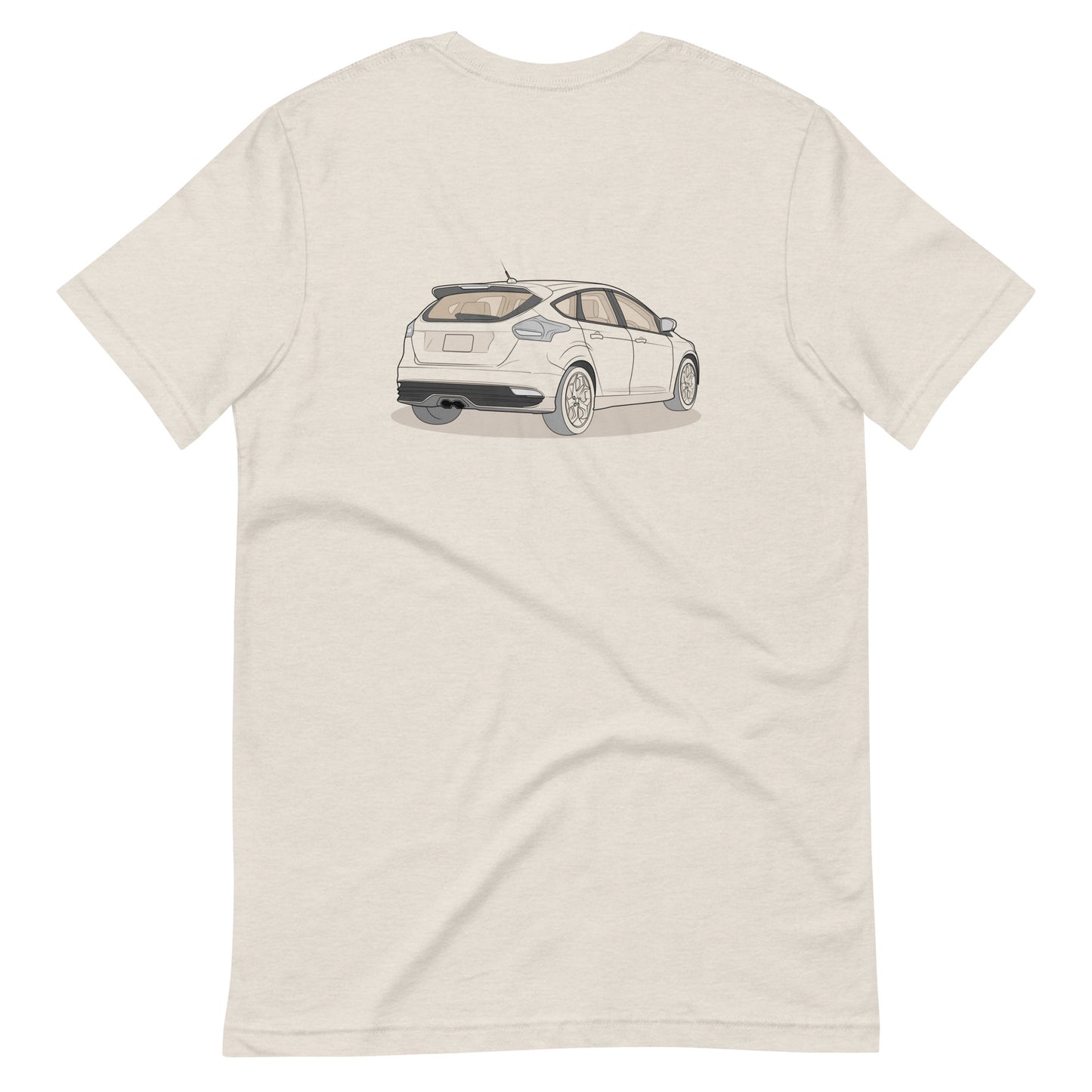 2017 Ford Focus ST Mk3 (Right-Hand Drive) Heather Dust Double Sided Unisex T-Shirt