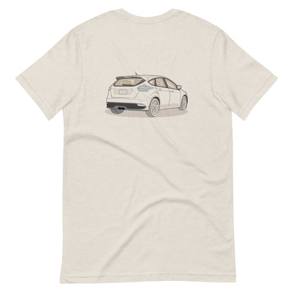 2017 Ford Focus ST Mk3 (Right-Hand Drive) Heather Dust Double Sided Unisex T-Shirt