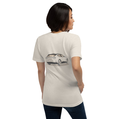 2021 Ford Mustang Mach-E GT Double Sided Heather Dust Unisex T-Shirt