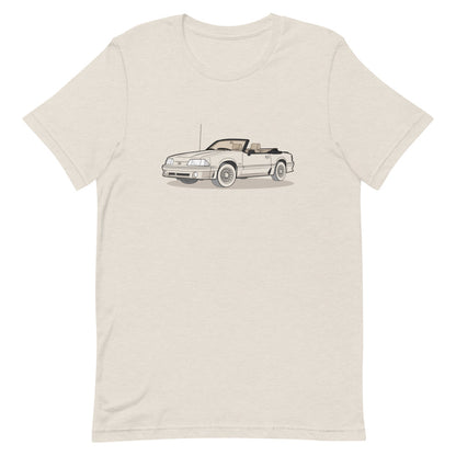 1989 Ford Mustang Convertible 5.0 Heather Dust Double Sided Unisex T-Shirt