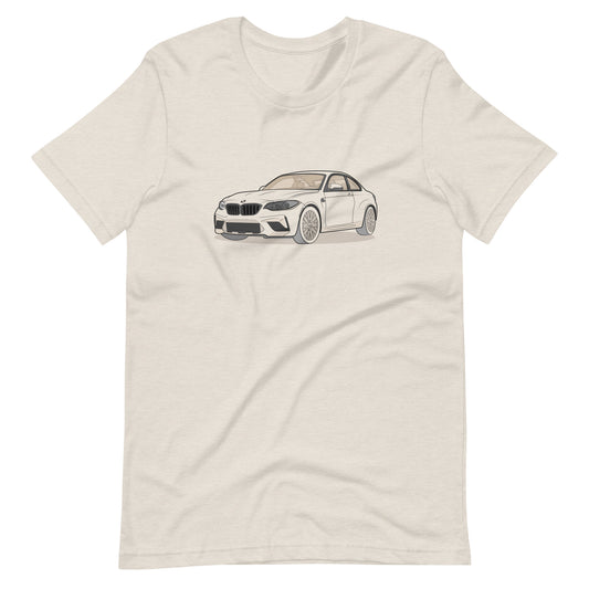  2020 BMW M2 F87 Coupe Heather Dust Double Sided Unisex T-Shirt