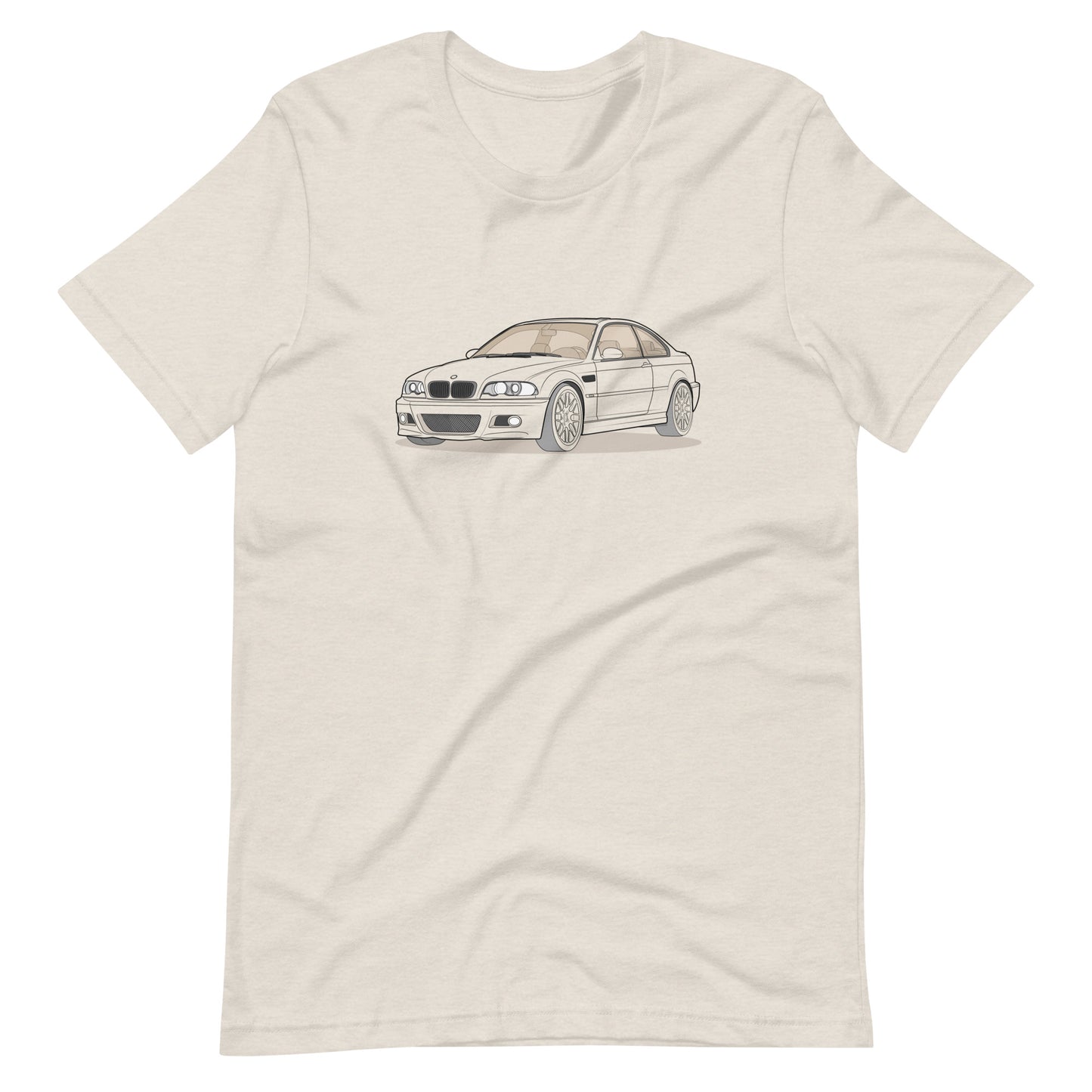 2006 BMW E46 M3 Coupe Heather Dust Double Sided Unisex T-Shirt