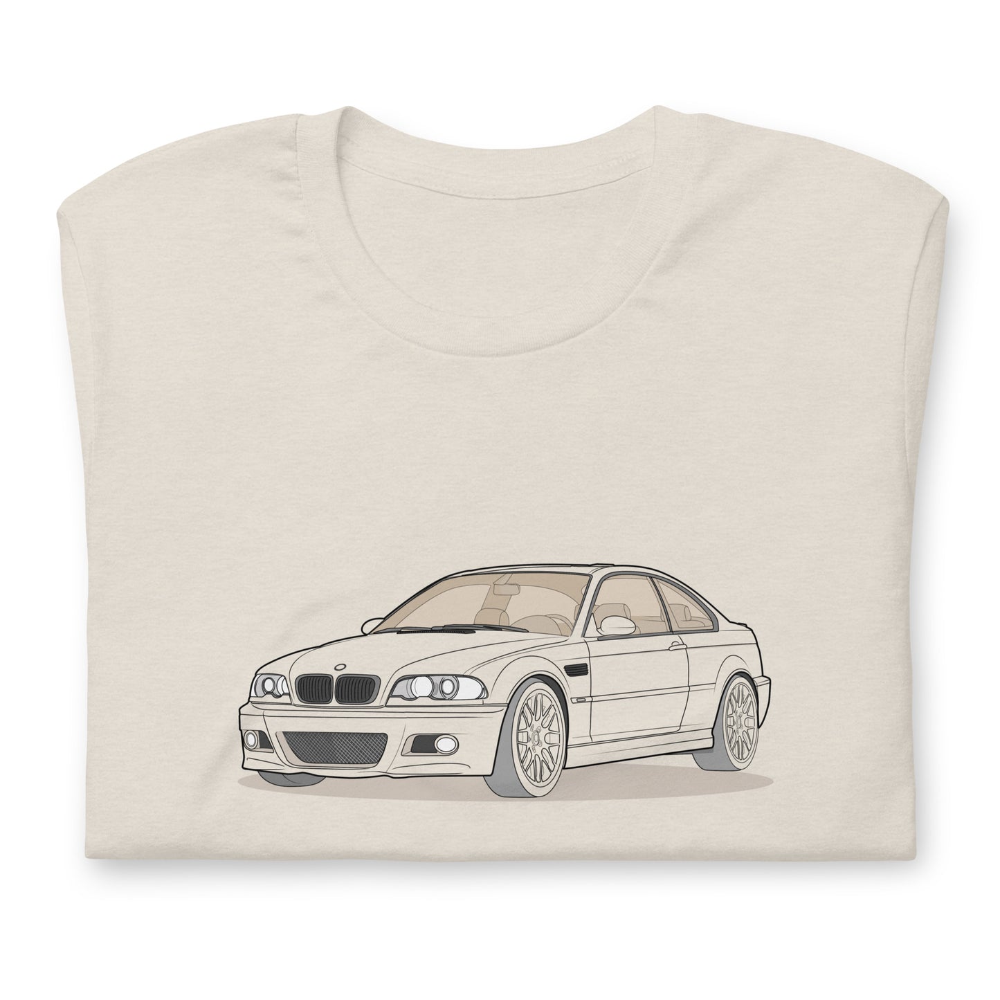 2006 BMW E46 M3 Coupe Heather Dust Double Sided Unisex T-Shirt