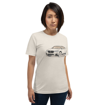 2016 BMW X6 XDrive 40D F16 Heather Dust Double Sided Unisex T-Shirt (3 Colors Available)