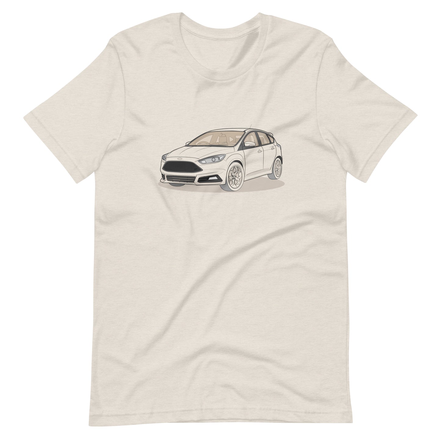 2017 Ford Focus ST Mk3 (Right-Hand Drive) Heather Dust Double Sided Unisex T-Shirt