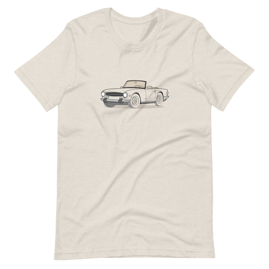 1974 Triumph TR6 Heather Dust Double Sided Unisex T-Shirt