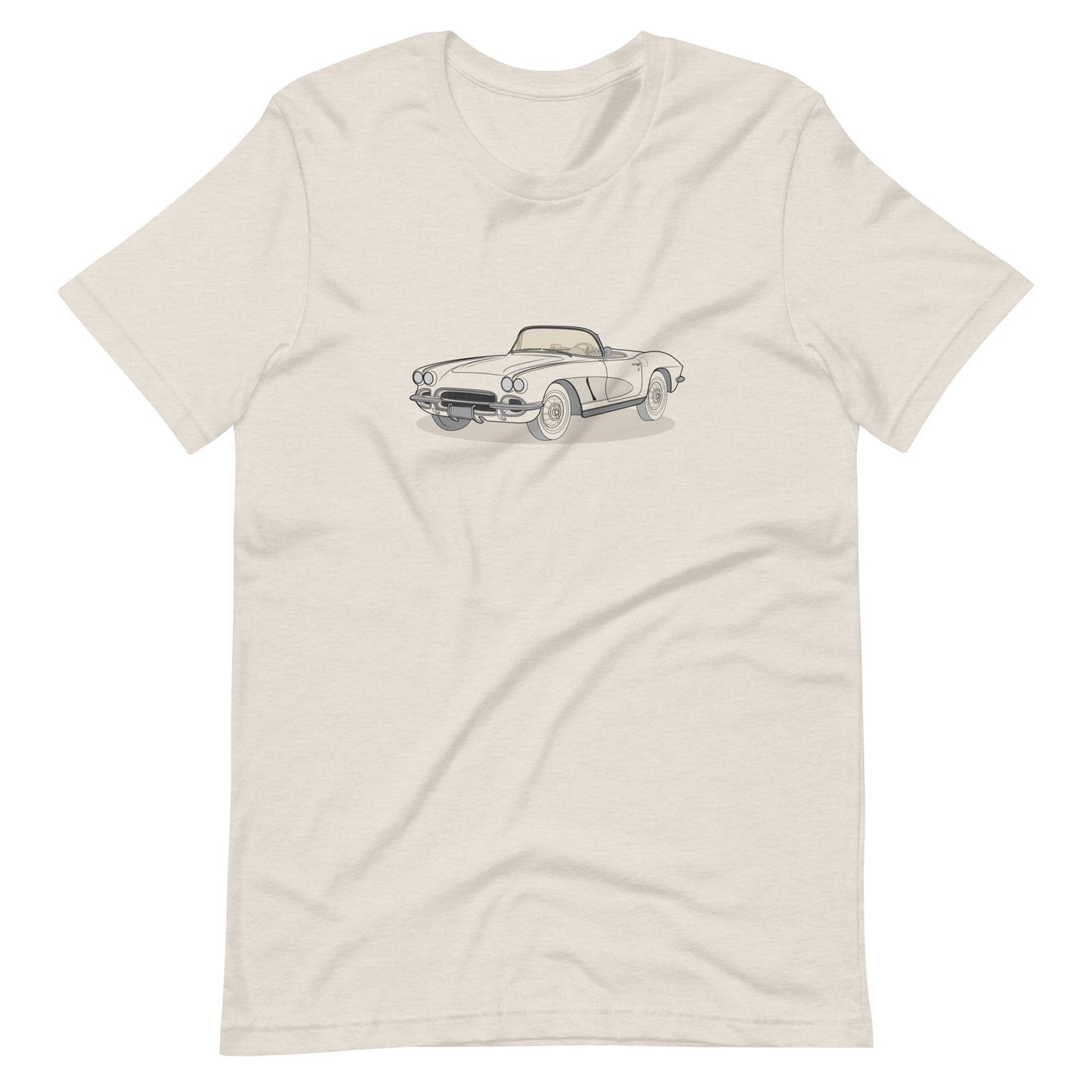 1962 Chevrolet Corvette C1 Front Side Heather Dust Unisex T-Shirt