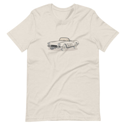 1962 Chevrolet Corvette C1 Front Side Heather Dust Unisex T-Shirt