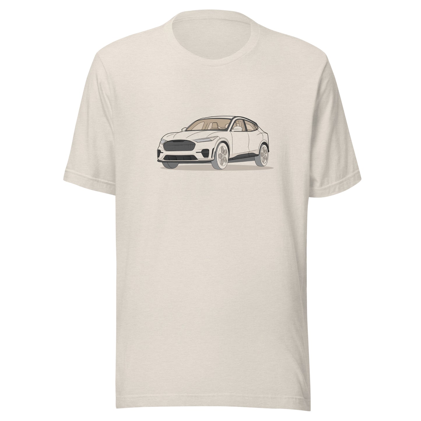 2021 Ford Mustang Mach-E GT Double Sided Heather Dust Unisex T-Shirt