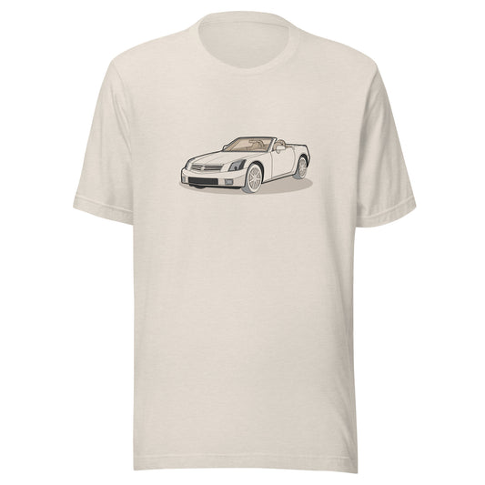 2006 XLR Double Sided Heather Dust Unisex T-Shirt For Cadillac Enthusiasts